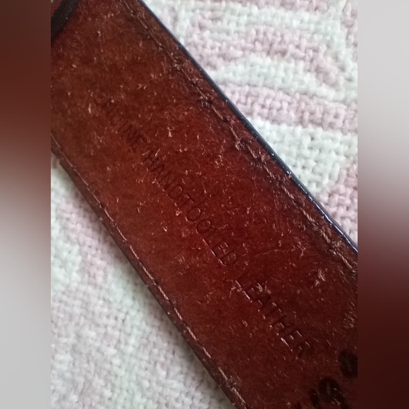 3D DDD Genuine Leather Belt w/ Crosses size:40 - Picture 3 of 9